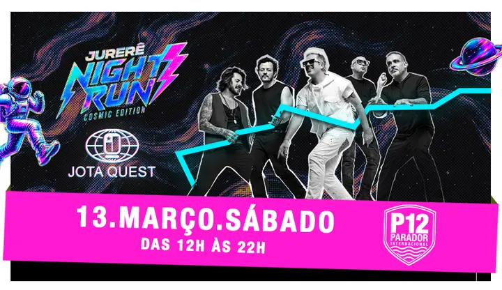 JURERÊ NIGHT RUN 2027 · JOTA QUEST | P12 JURERÊ